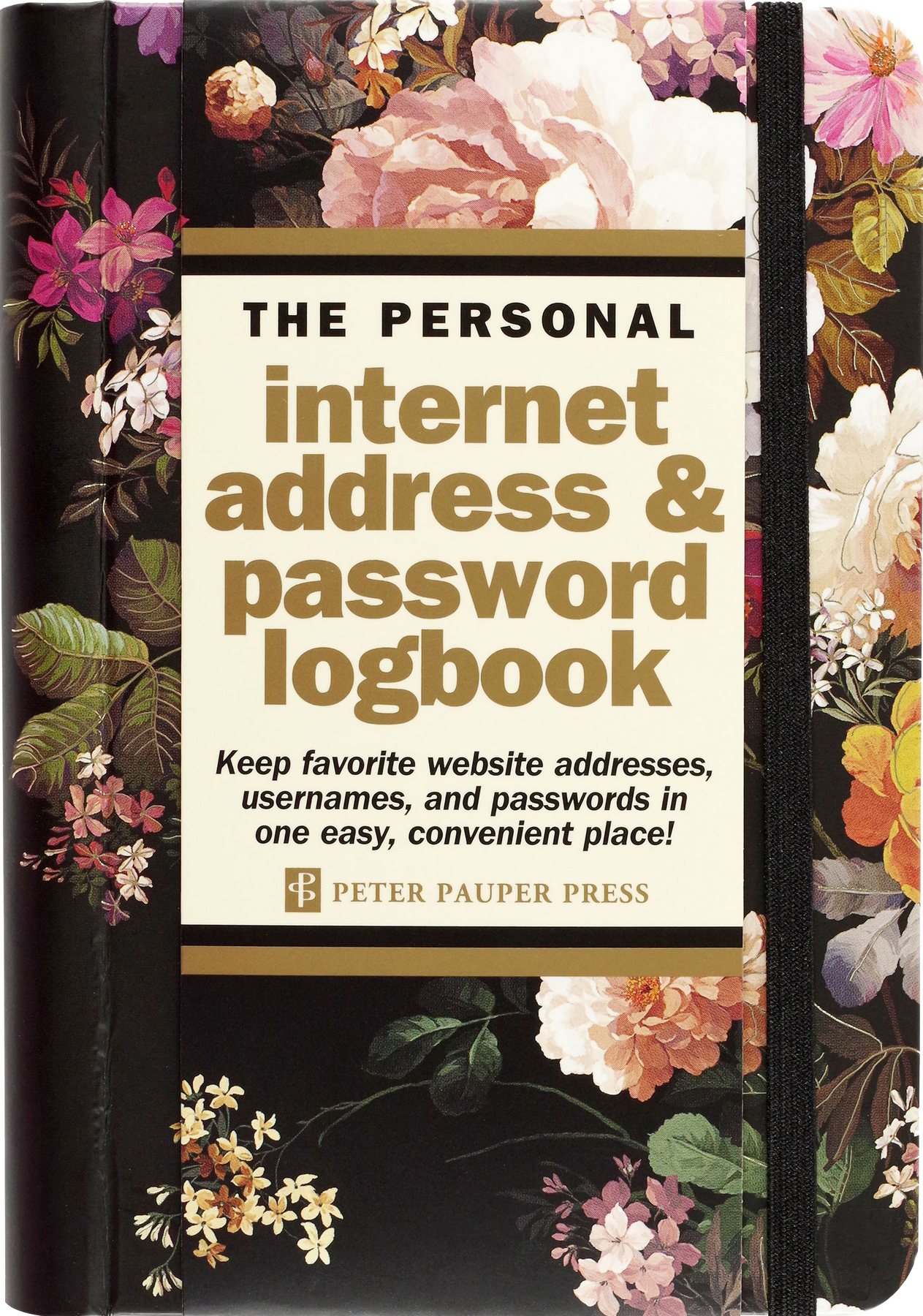 Midnight Floral Internet Logbook