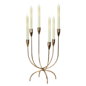 Antiqued Gold Candelabra