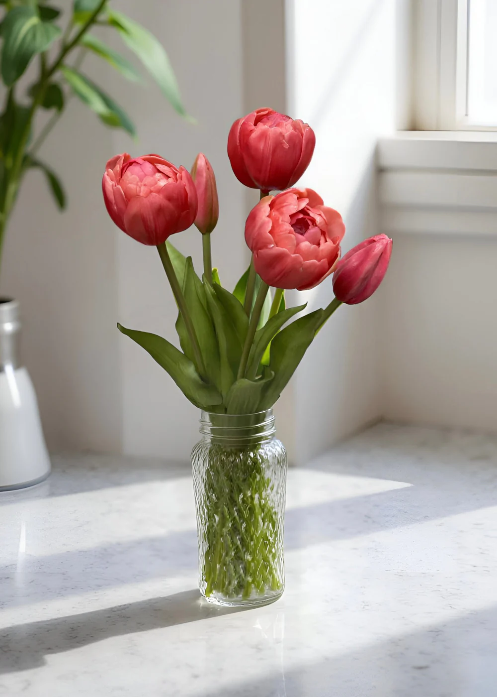 15" Fresh Touch Avant Garde Peony Tulip Bundle - Pink