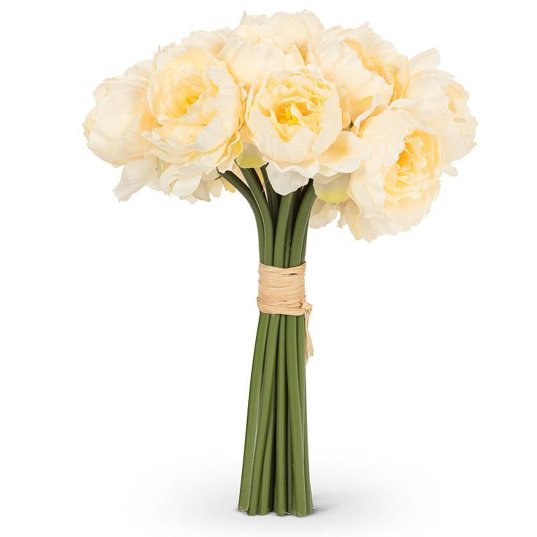 Stem Peony Bouquet - Cream