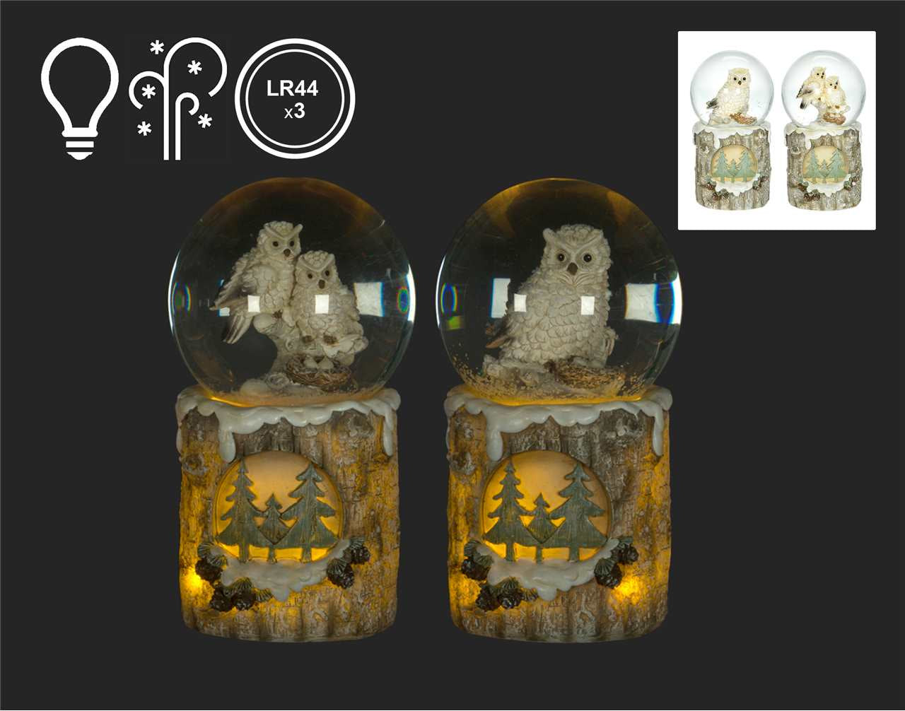 Owl Snowglobes