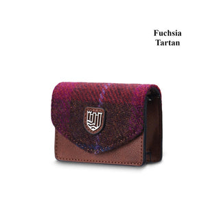 The Card Case - Fuchsia Tartan