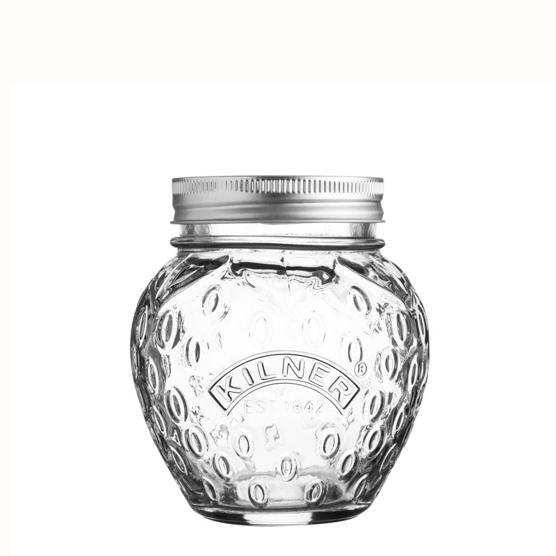 Strawberry Screw-Top Preserve Jar