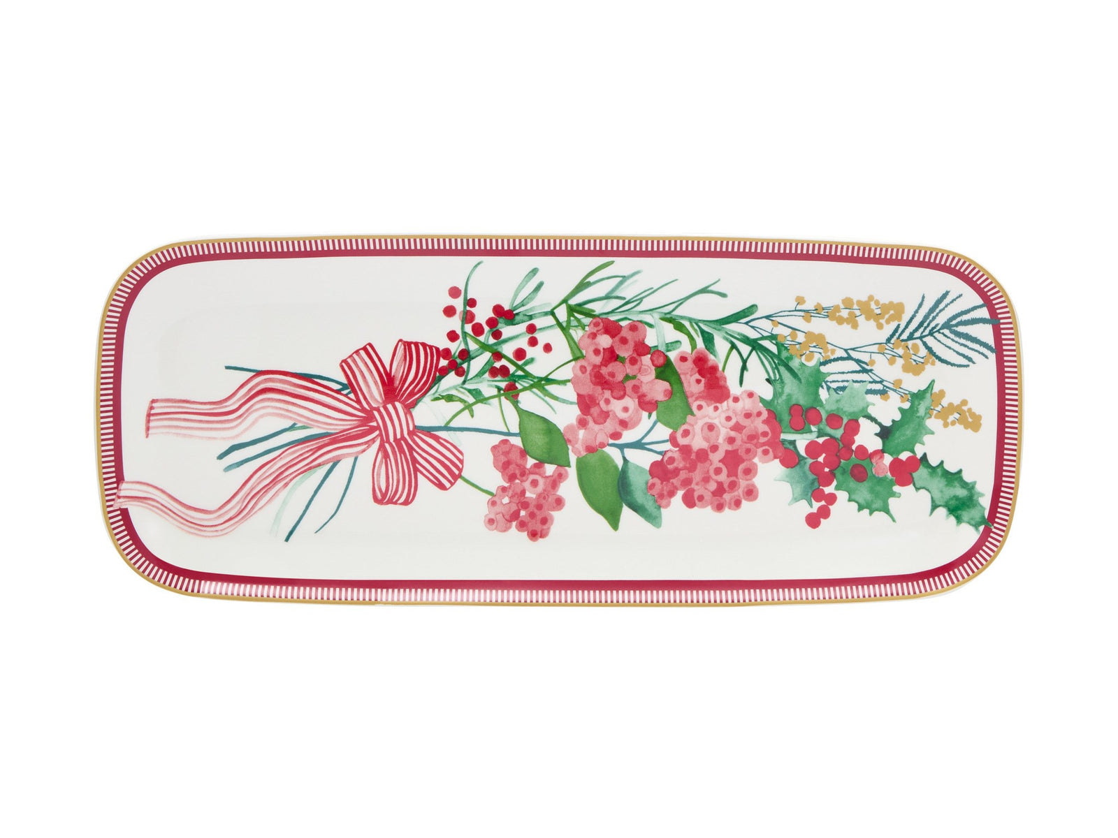 Festive Flora Oblong Platter