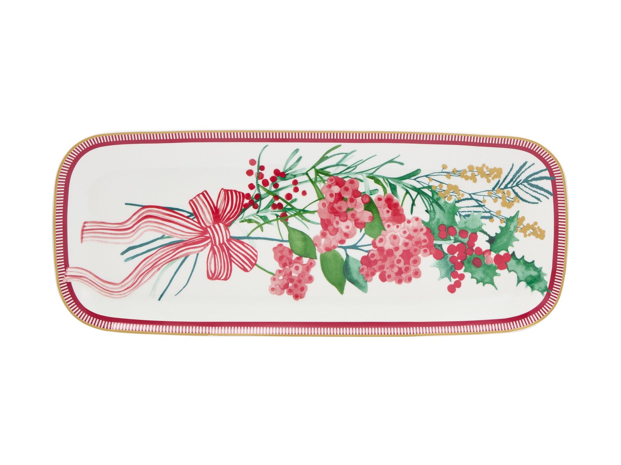 Festive Flora Oblong Platter