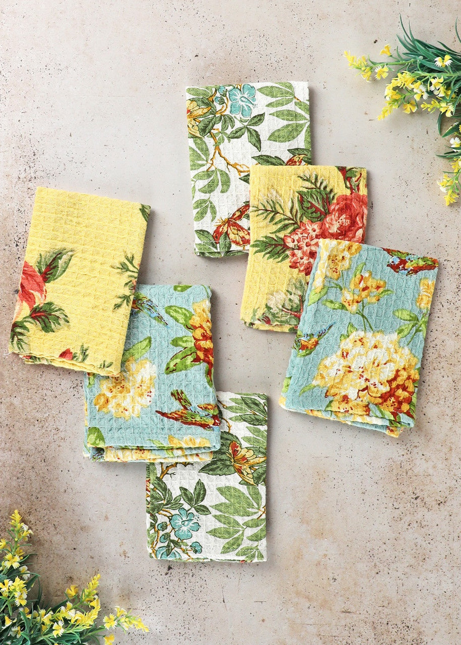 April Cornell Portugal Patchwork Tiny Towel/Dish Cloth Bundle