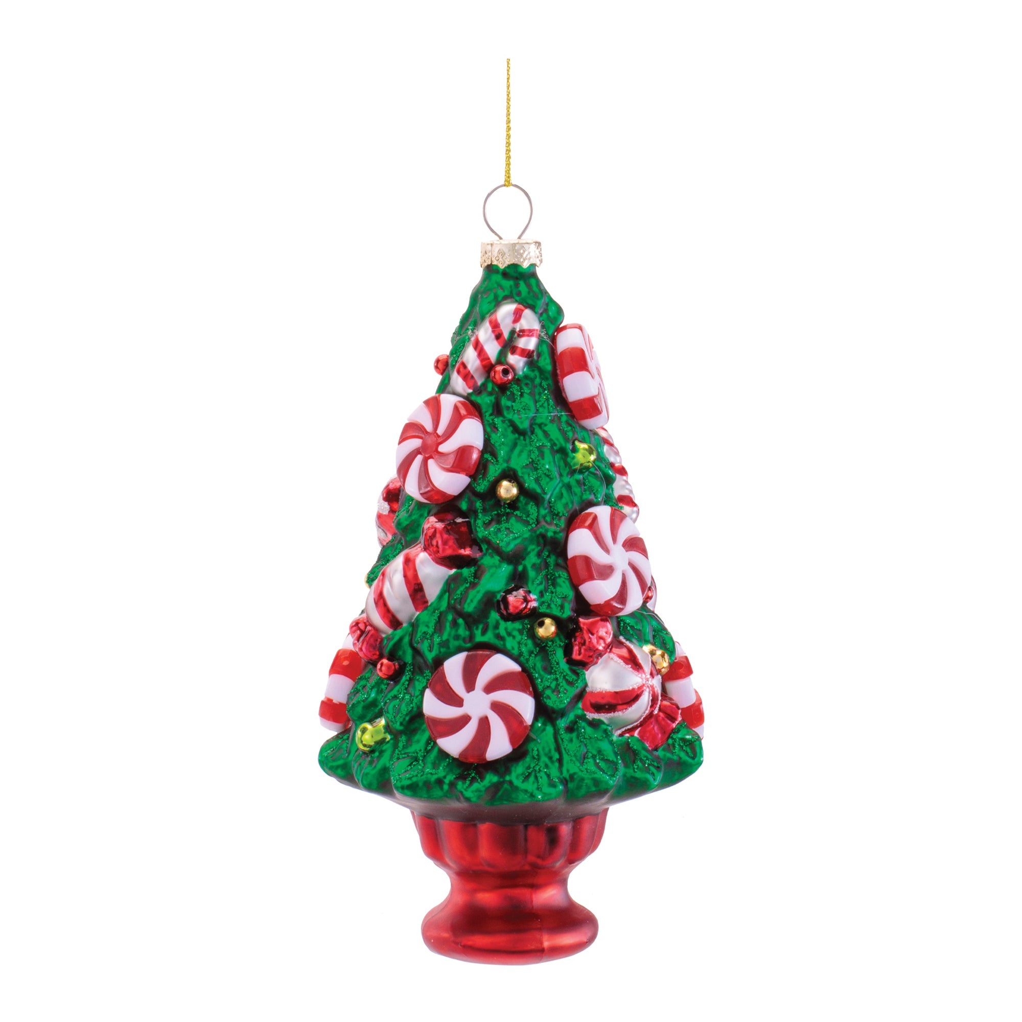 Peppermint Dream Glass Ornament