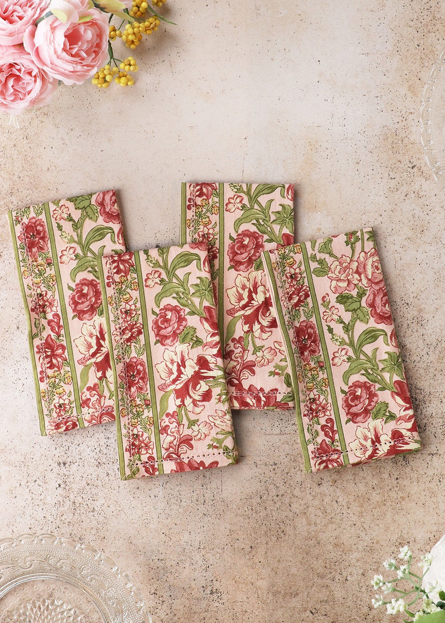 April Cornell Milene Luncheon Napkins - Rose
