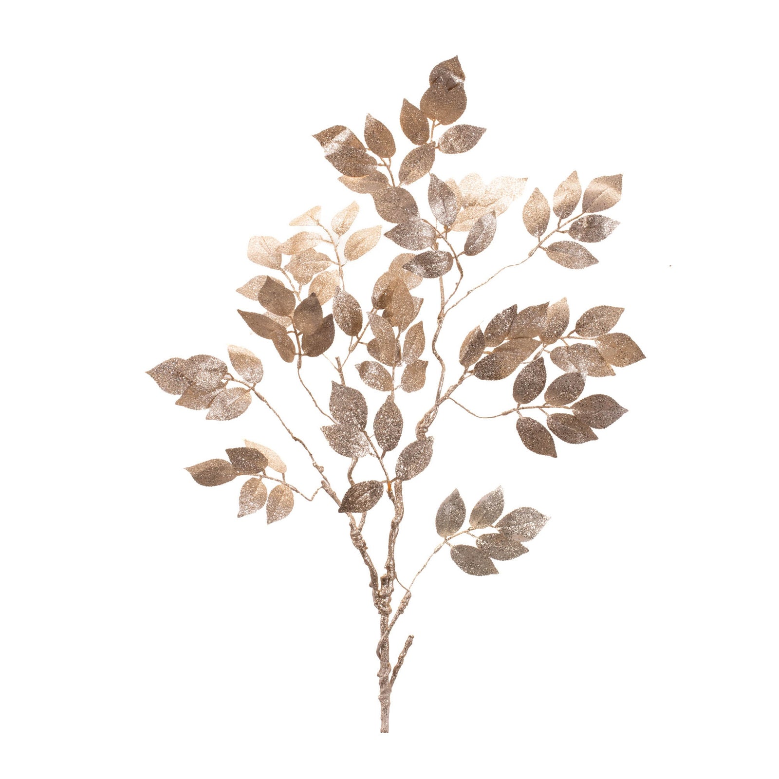 Champagne Shimmer Leaf Spray