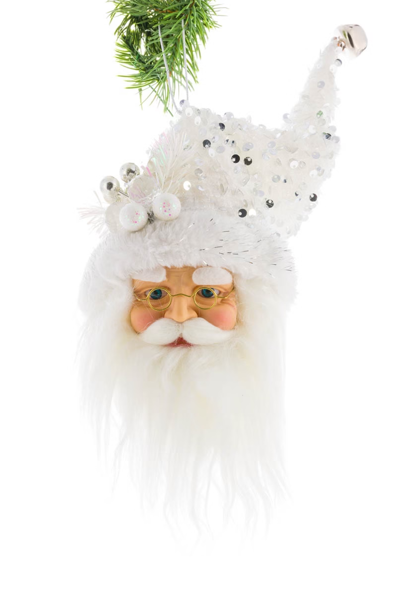 Frosty Santa Head Ornament