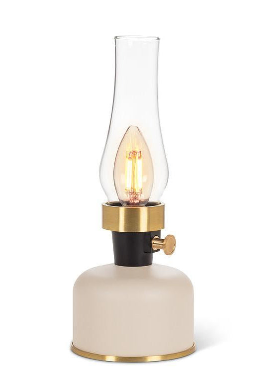 Ivory LED Hurricane Lamp