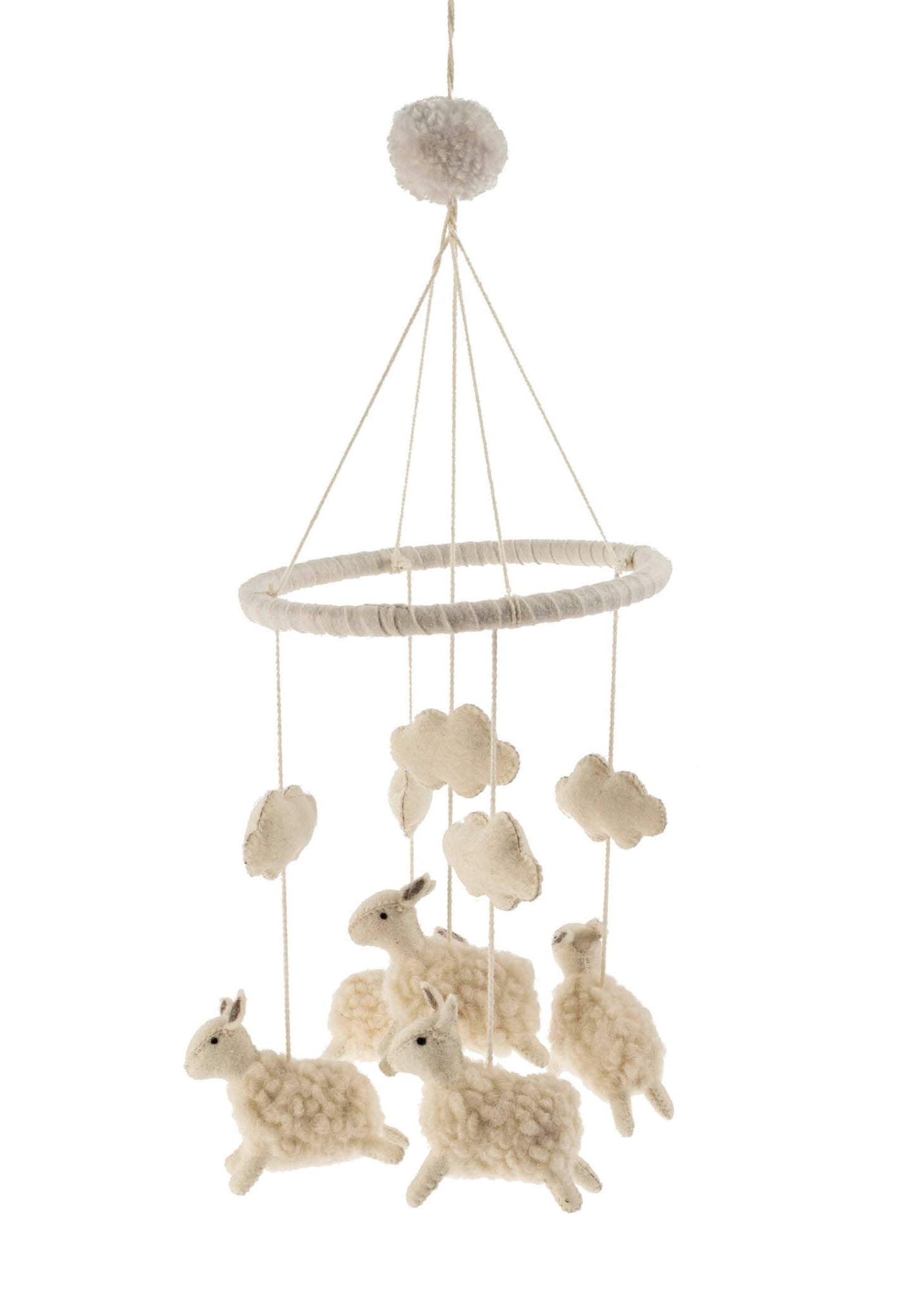 Counting Sheep Felt Mobile