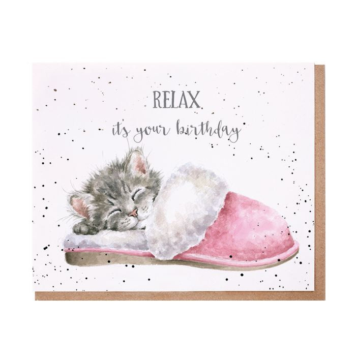 The Sleepy Kitten - Wrendale Occasion Card