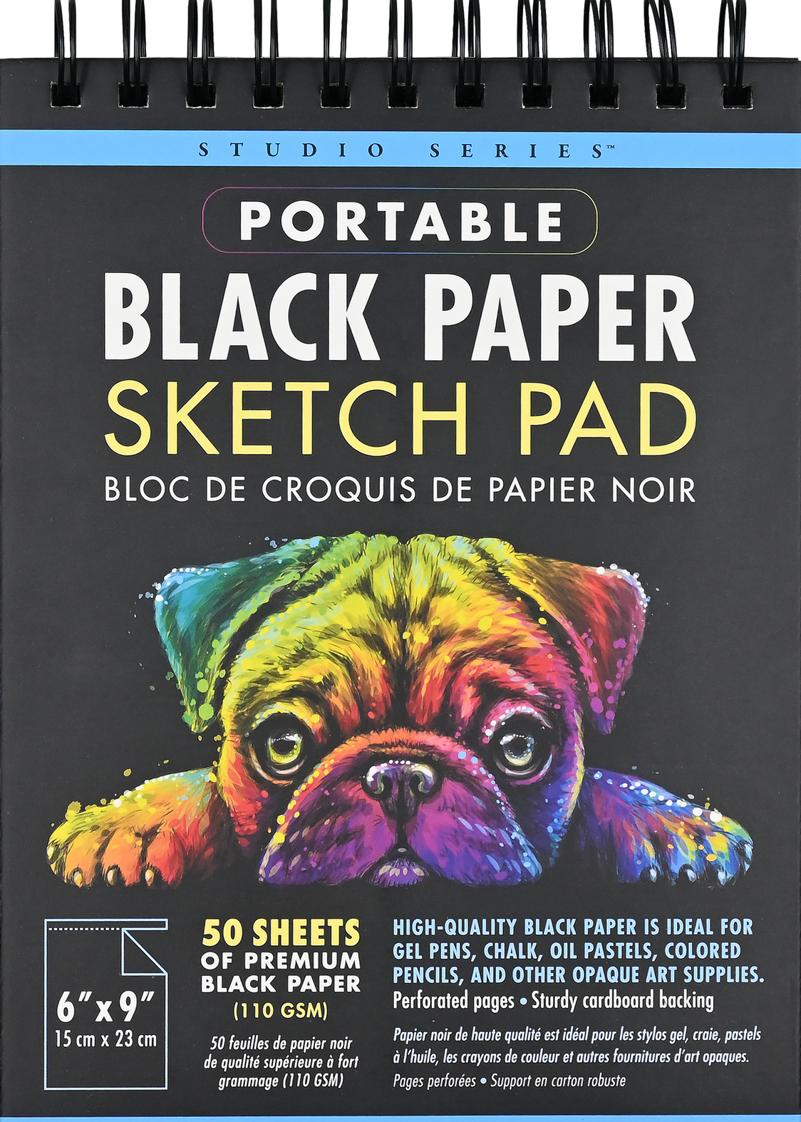 Studio Series Portable Black Paper Sketch Pad