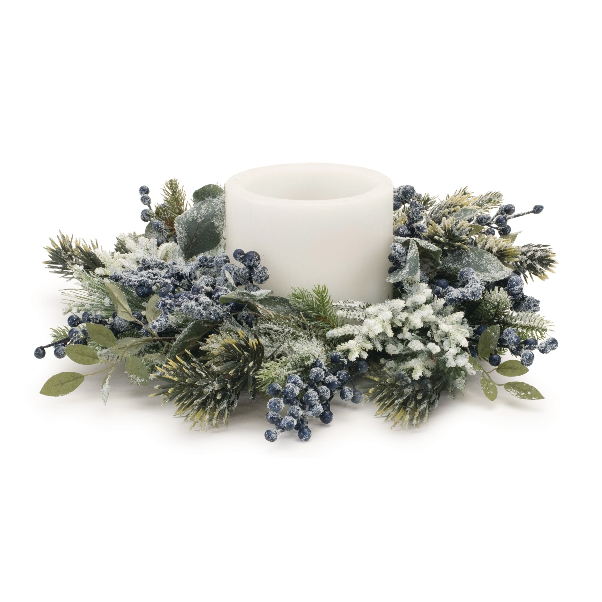 Frosted Forest Wreath/Candle Ring