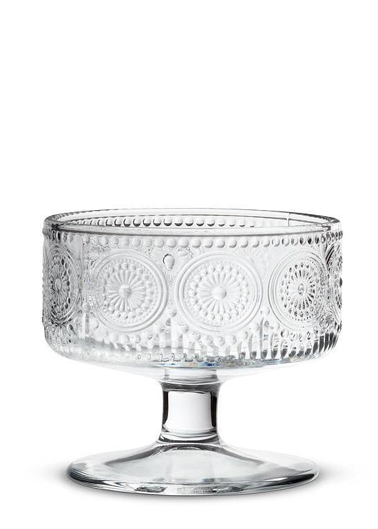 Embossed Pedestal Bowl