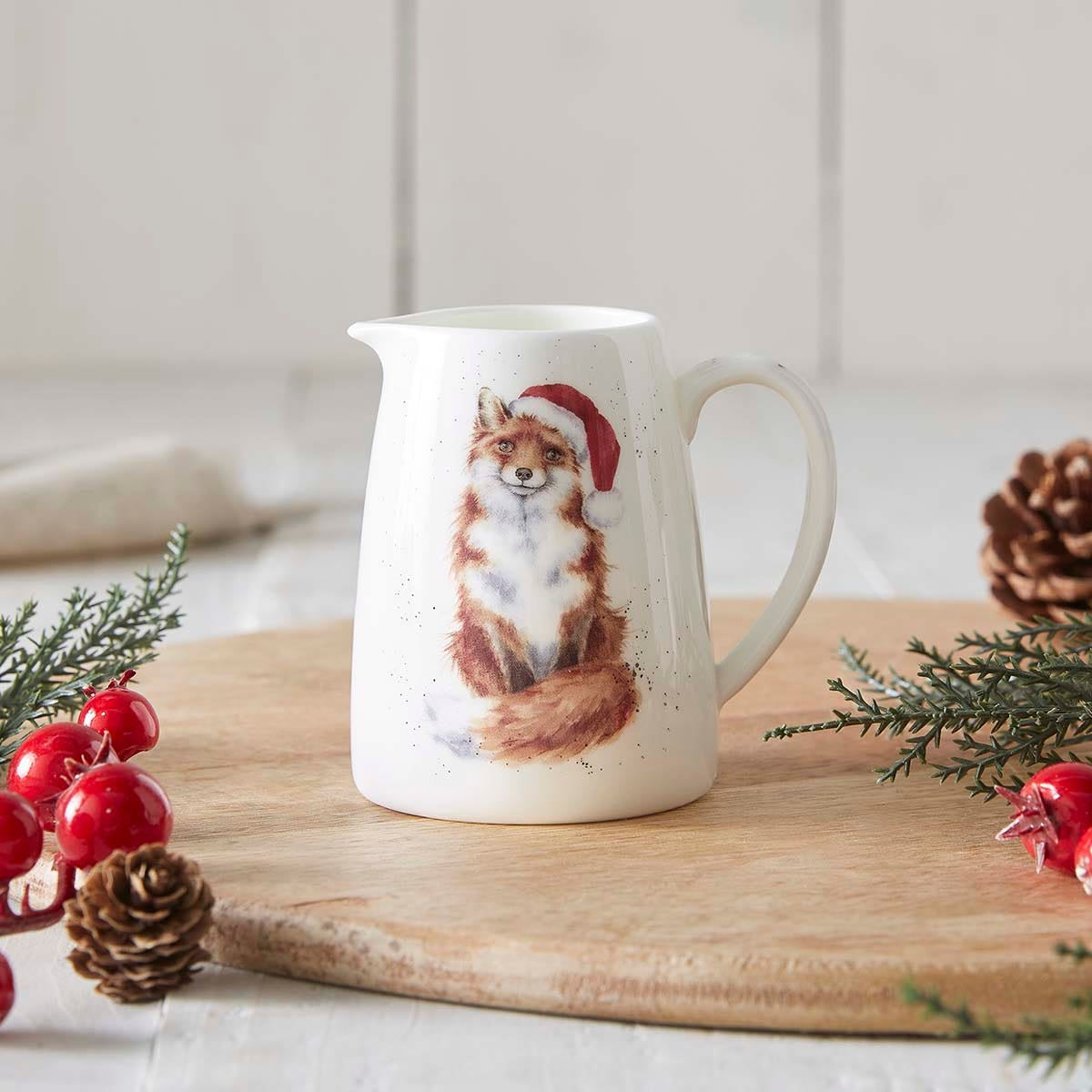 Festive Fox Posy Jug