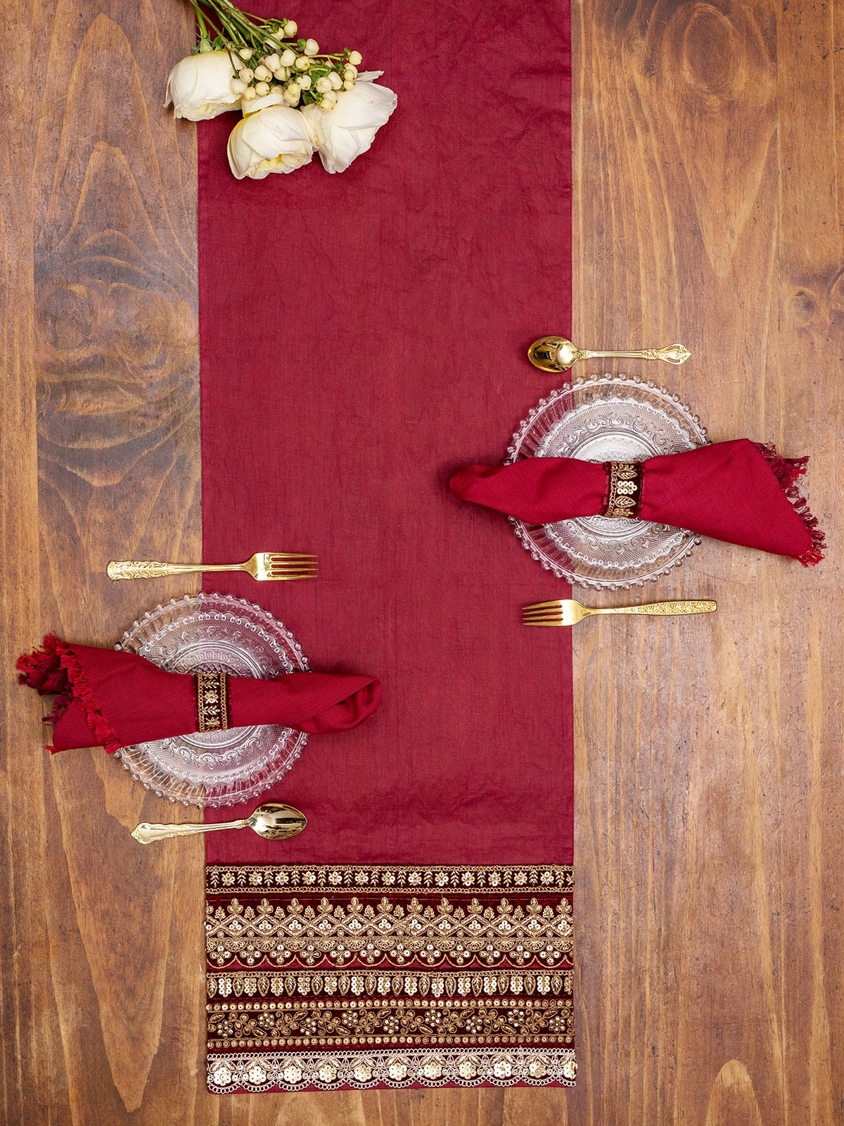 April Cornell Bel Canto Runner - Burgundy