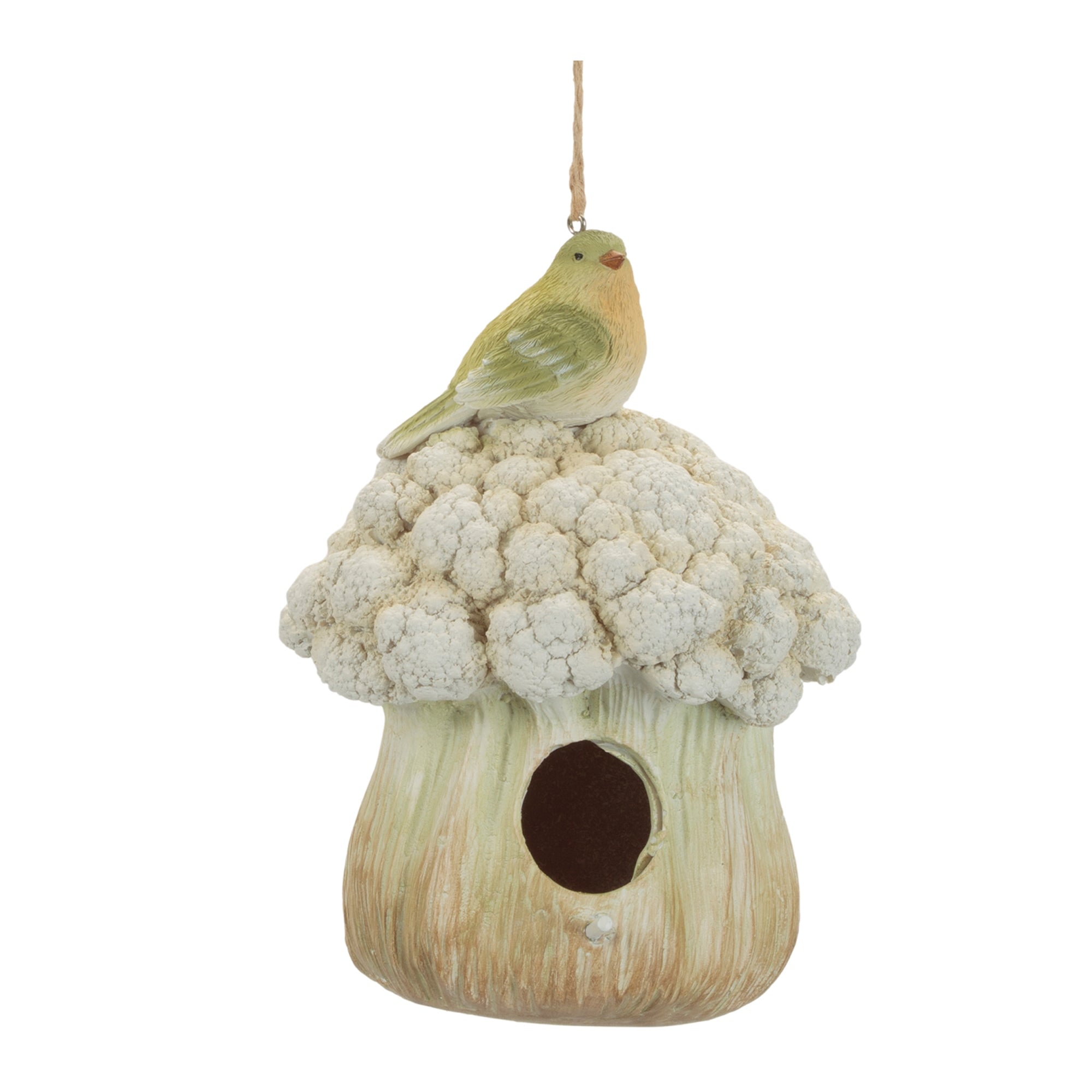 Bird Bath and Bird House Ornaments
