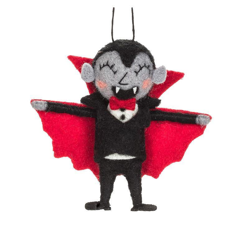 Felted Vampire Ornament