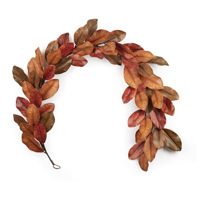 Red Magnolia Leaf Garland