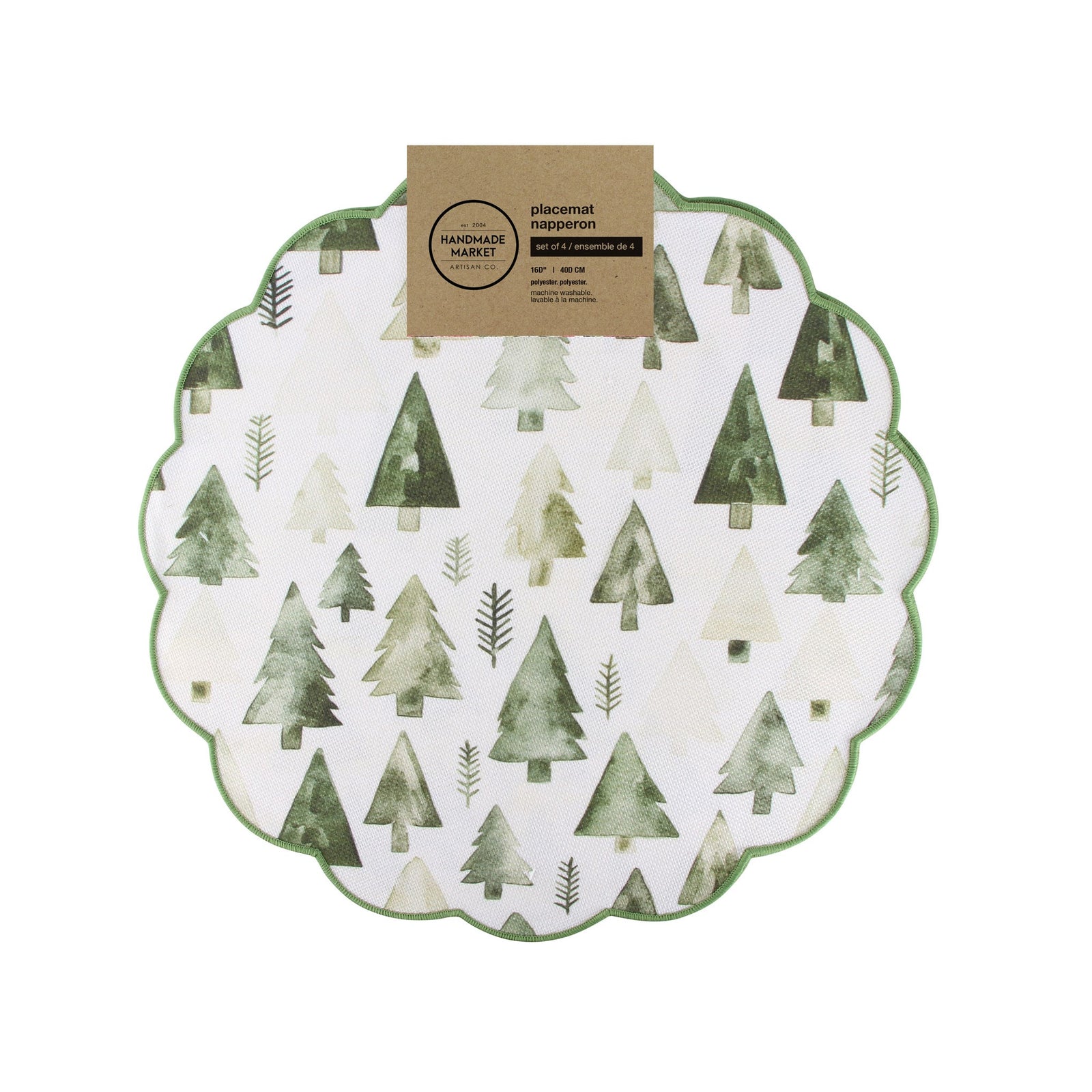 Set of 4 Winter Forest Placemats