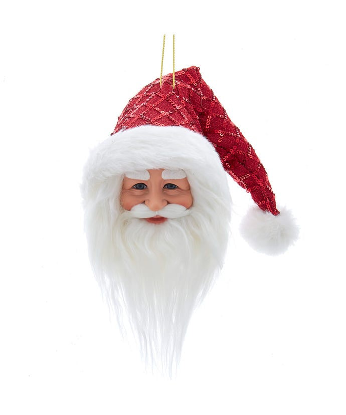 Shimmering Santa Ornament