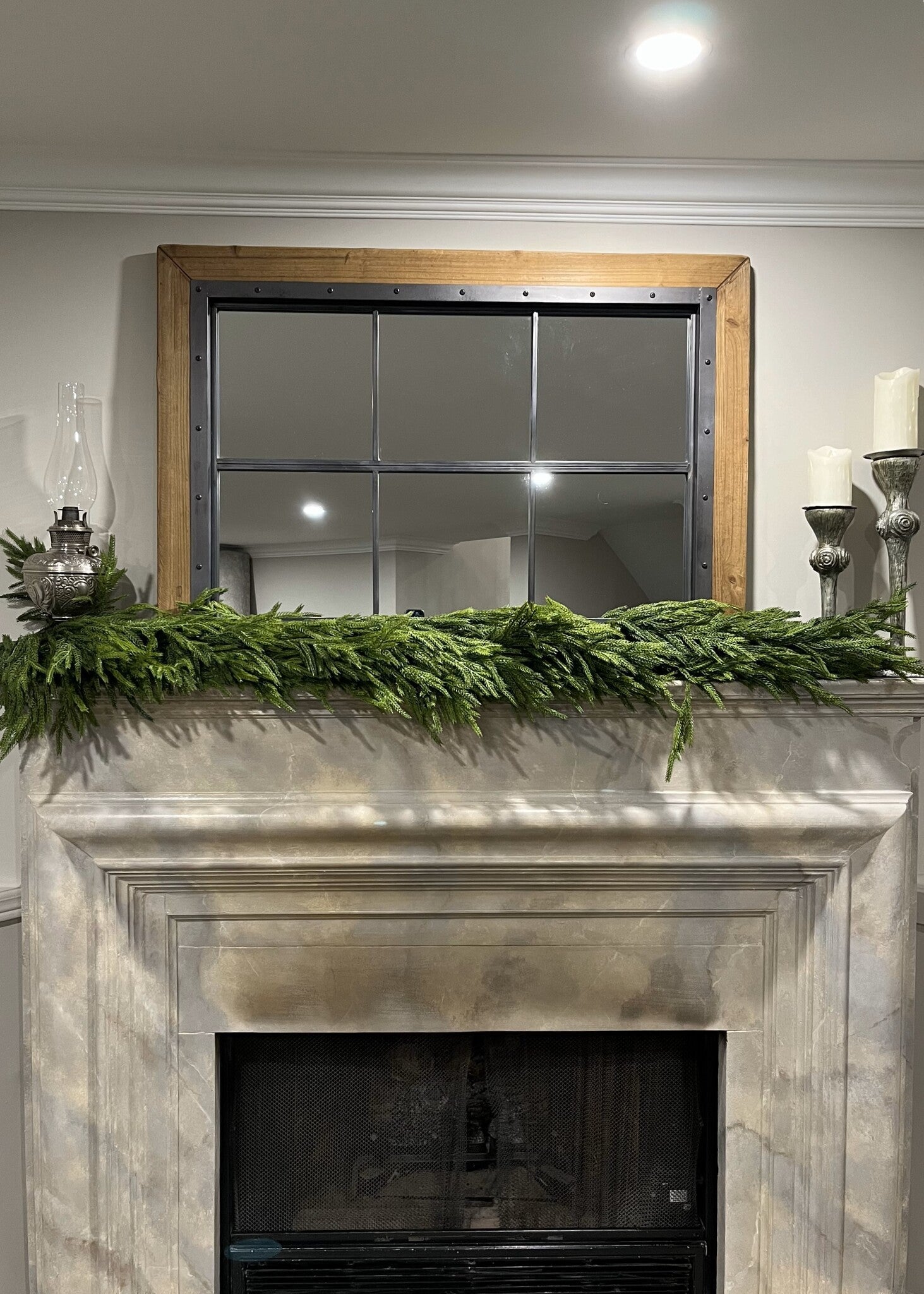 77" Fresh Touch Thick Norfolk Pine Garland