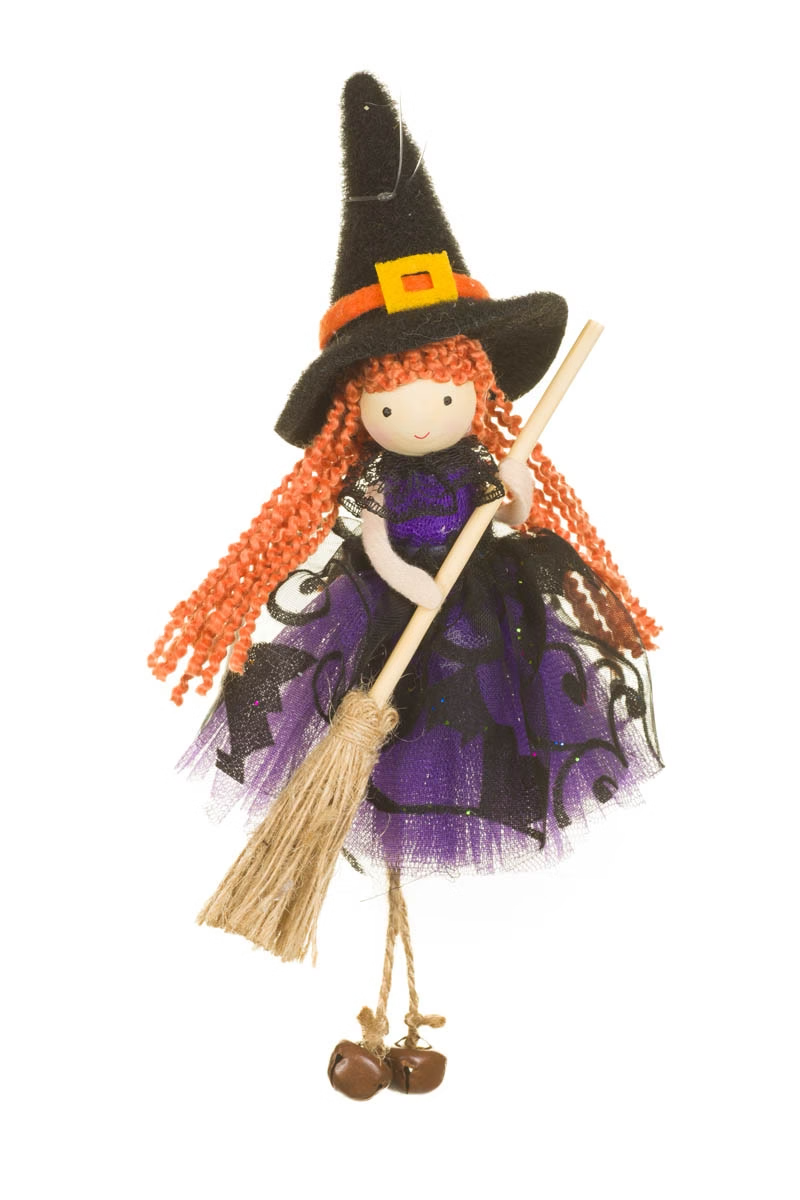 Purple Witch Ornament