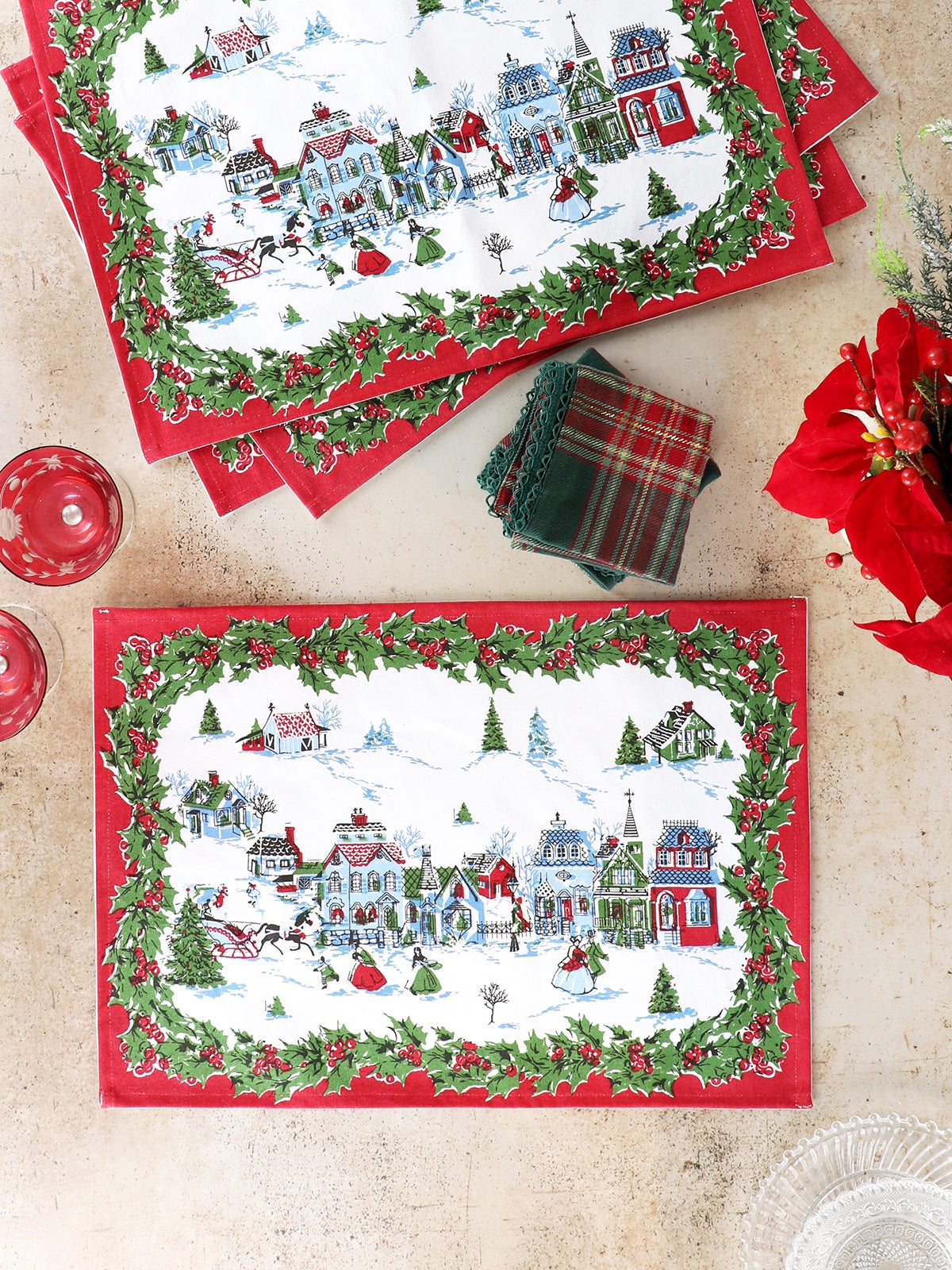 April Cornell Victorian Christmas Placemats