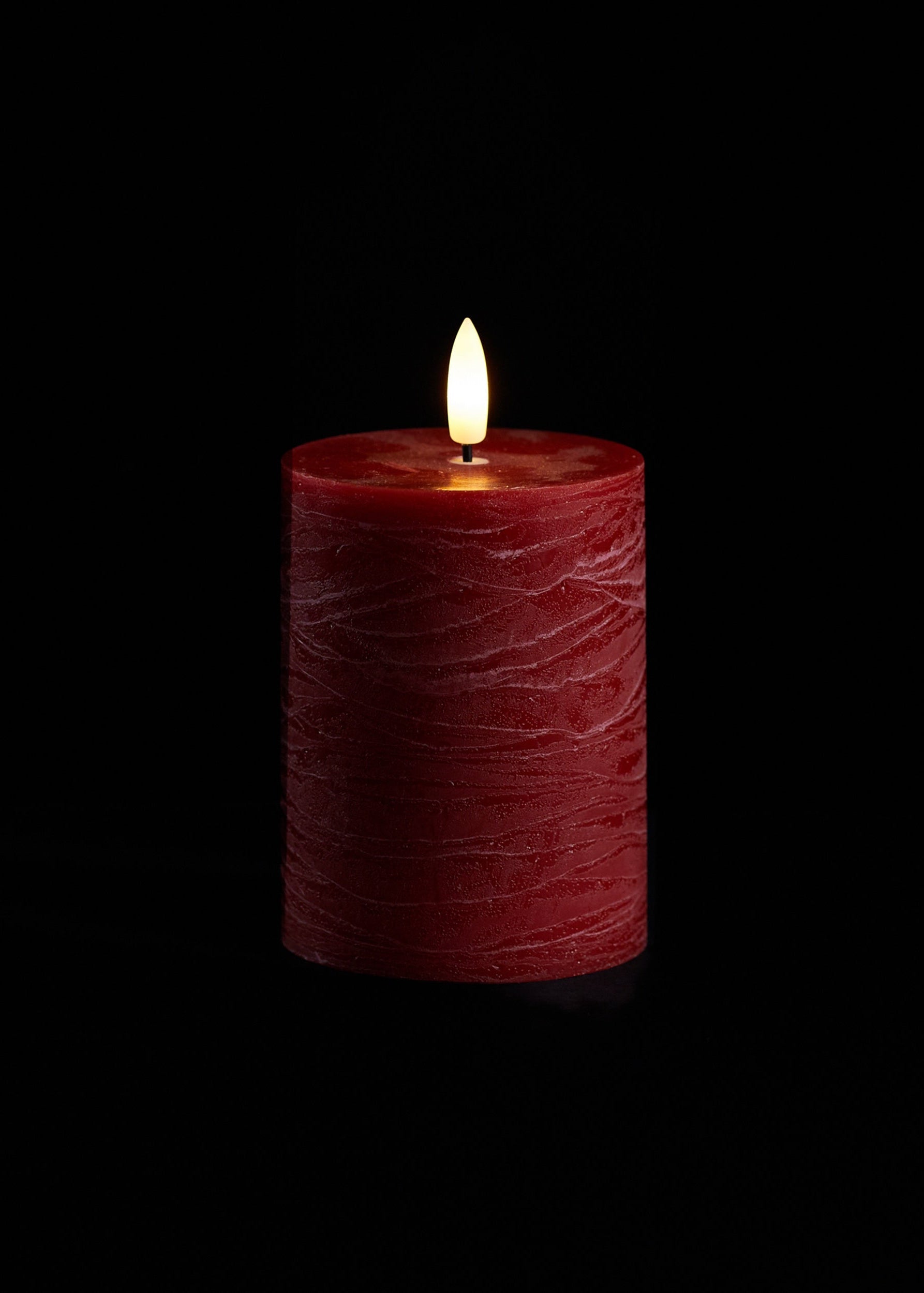Red LED Pillar Candle