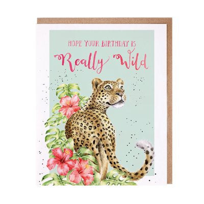Hope Your Birthday is Really Wild - Wrendale Occasion Card