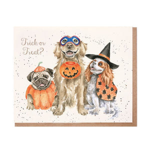 Trick or Treat - Wrendale Halloween Card