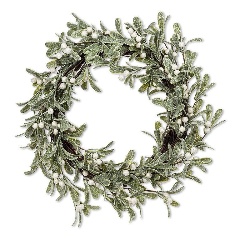Snow-Kissed Mistletoe Wreath