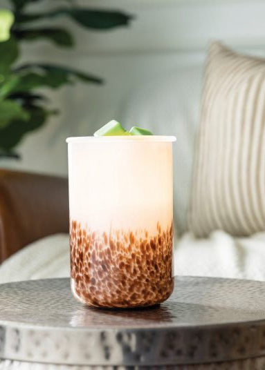 Tiger Shell Glass Illumination Wax Warmer