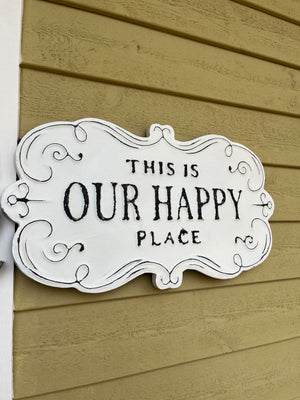 Our Happy Place Wall Art