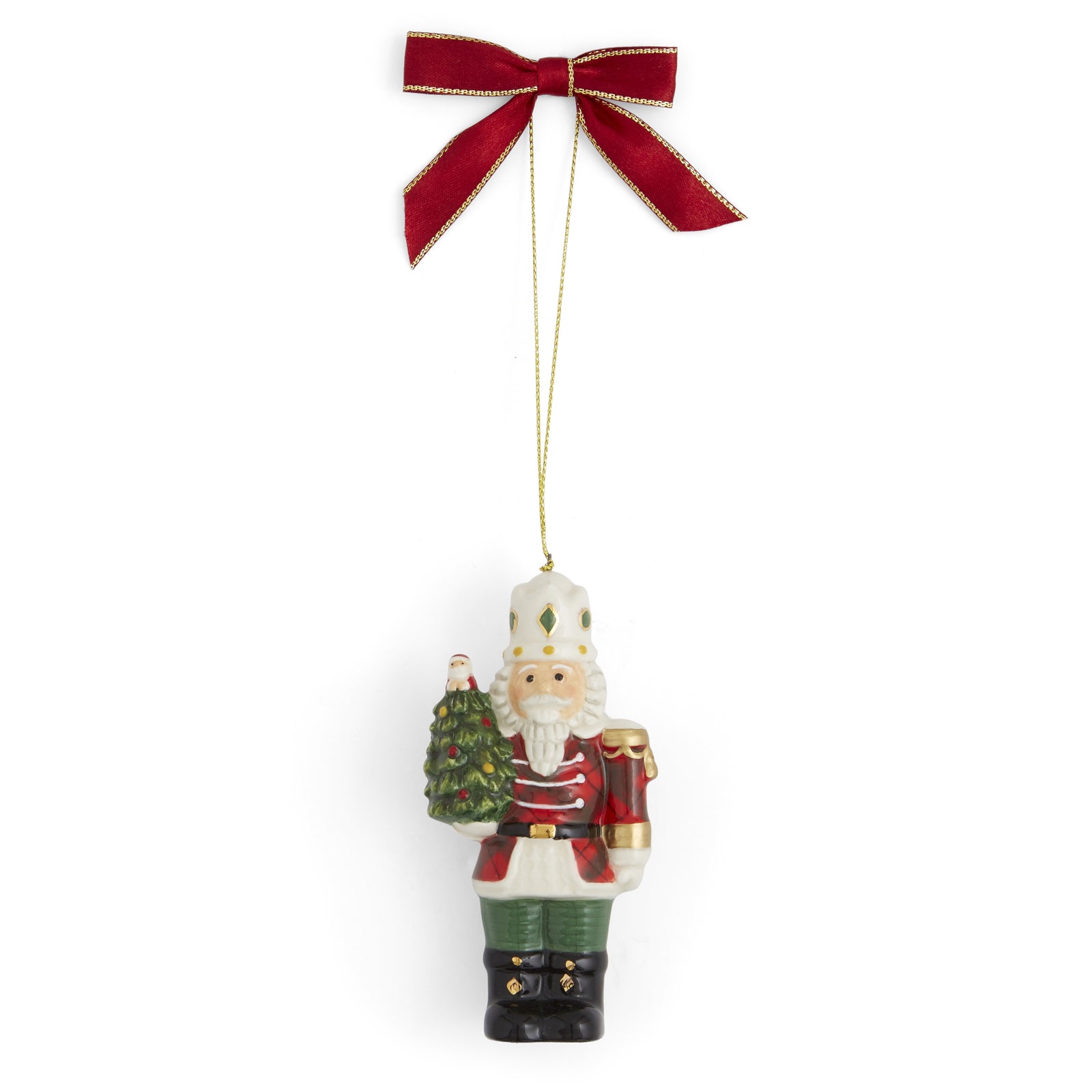 Spode Tartan Nutcracker Ornament