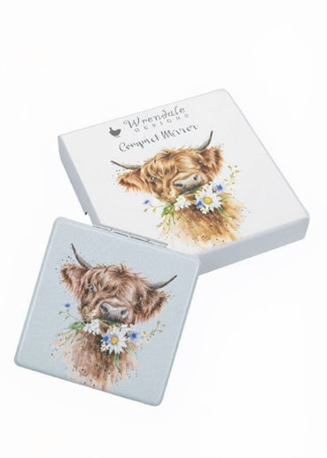 Wrendale Compact Mirror - 'Daisy Coo'