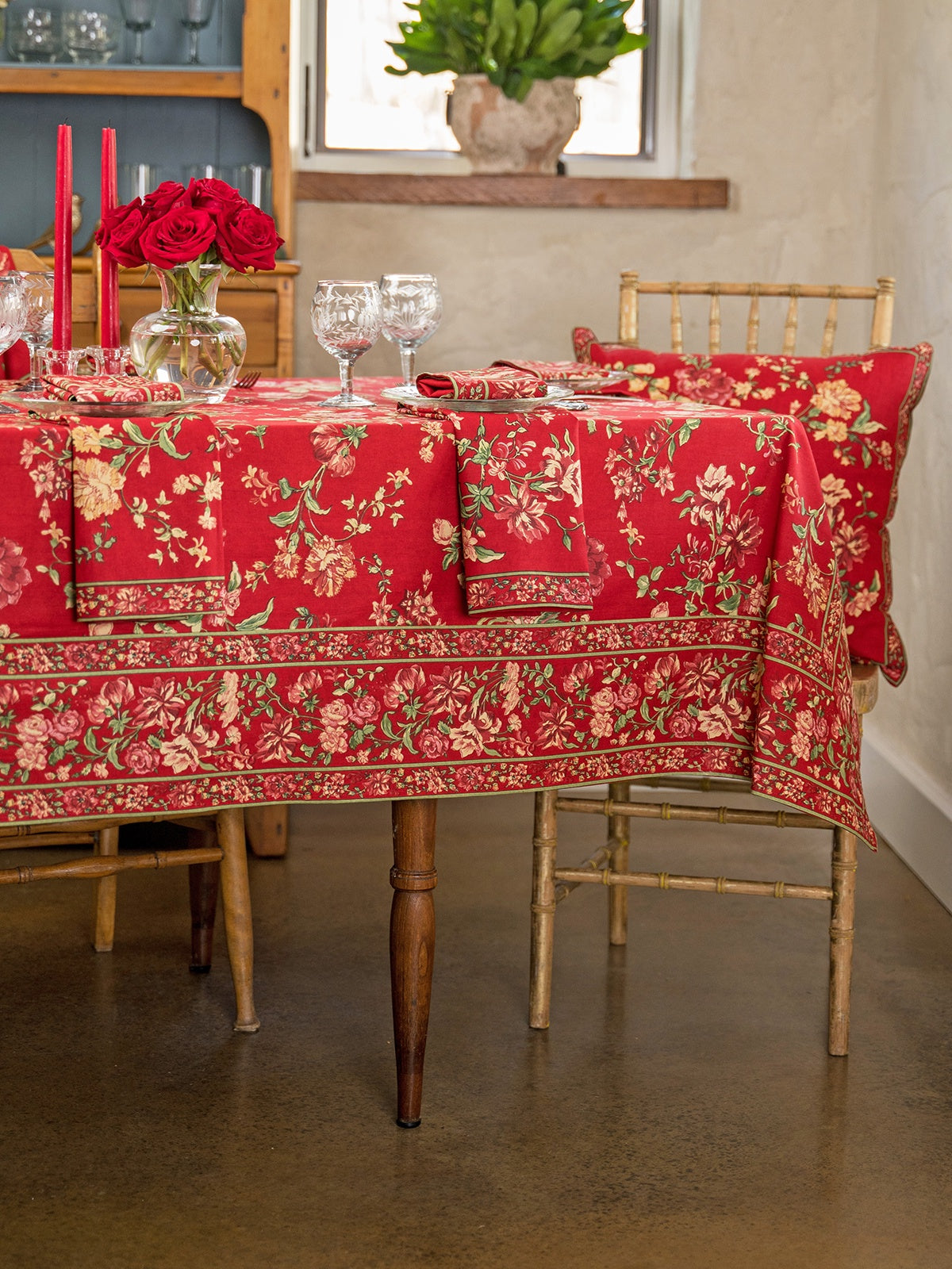 April Cornell Milene Tablecloth - Red