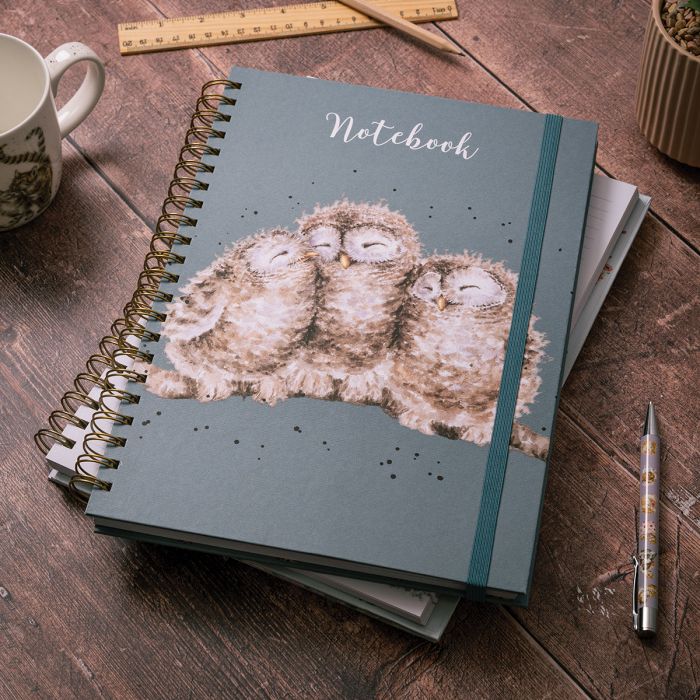 Large Wrendale Notebook - Owlets