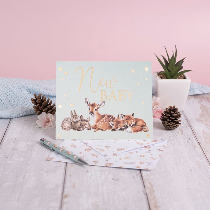 New Baby’ Little Forest Occasion Card - Little Wren Collection by Wrendale