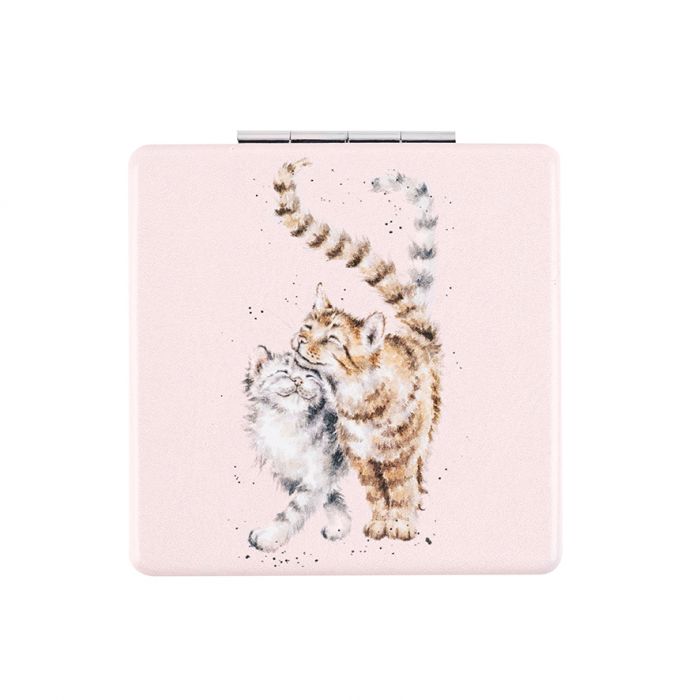 Wrendale Compact Mirror - 'Feline Good'