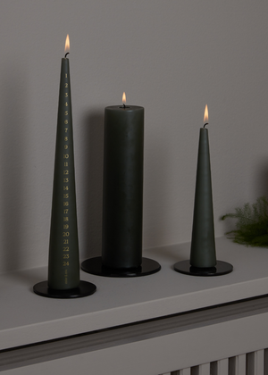 Matte Black Candle Plate