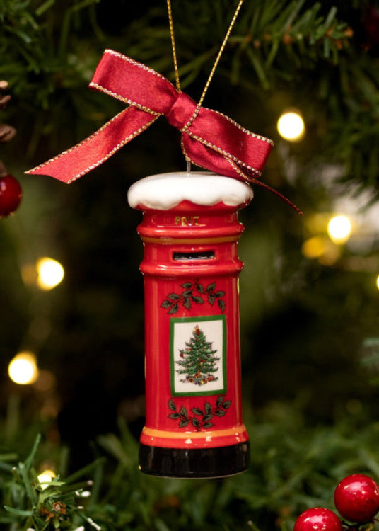 Spode "All Things British" Post Box Ornament