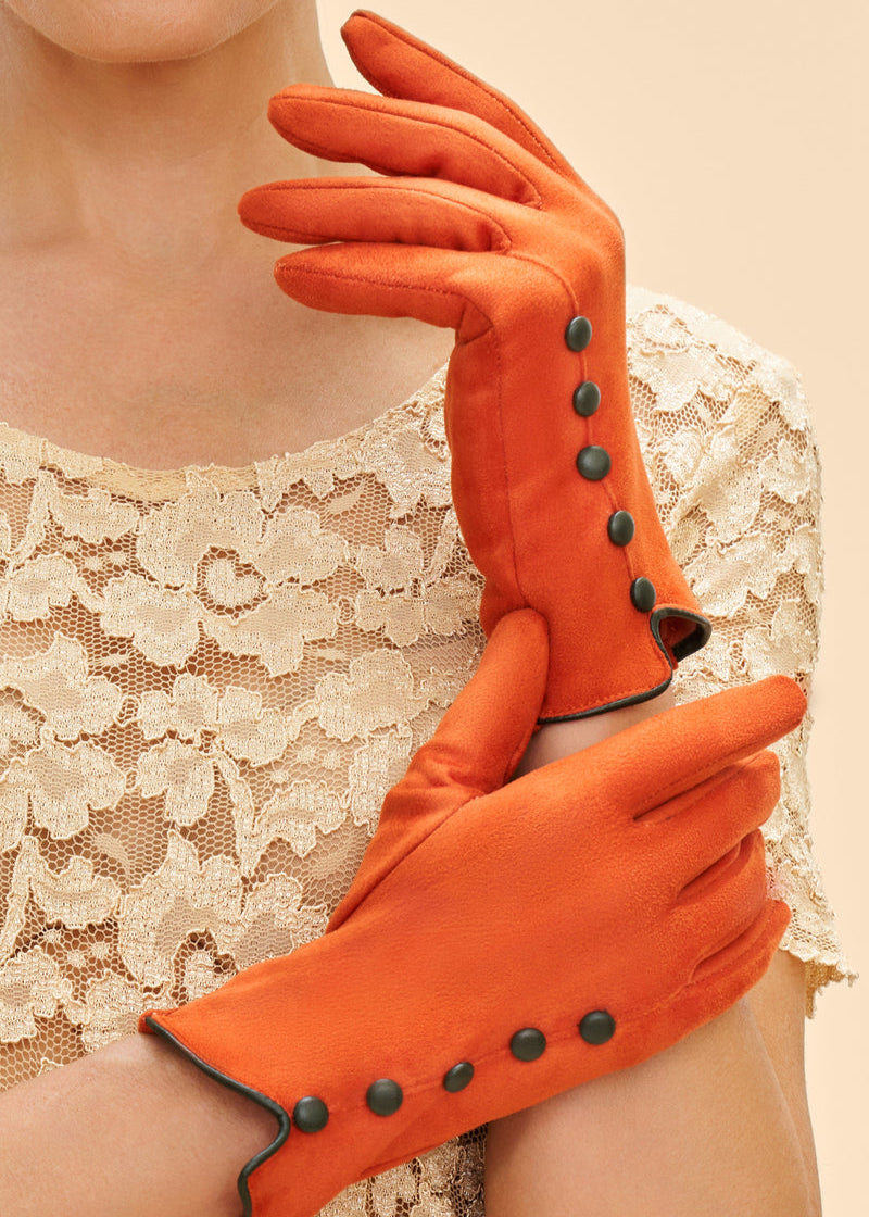 Beatrice Gloves - Tangerine