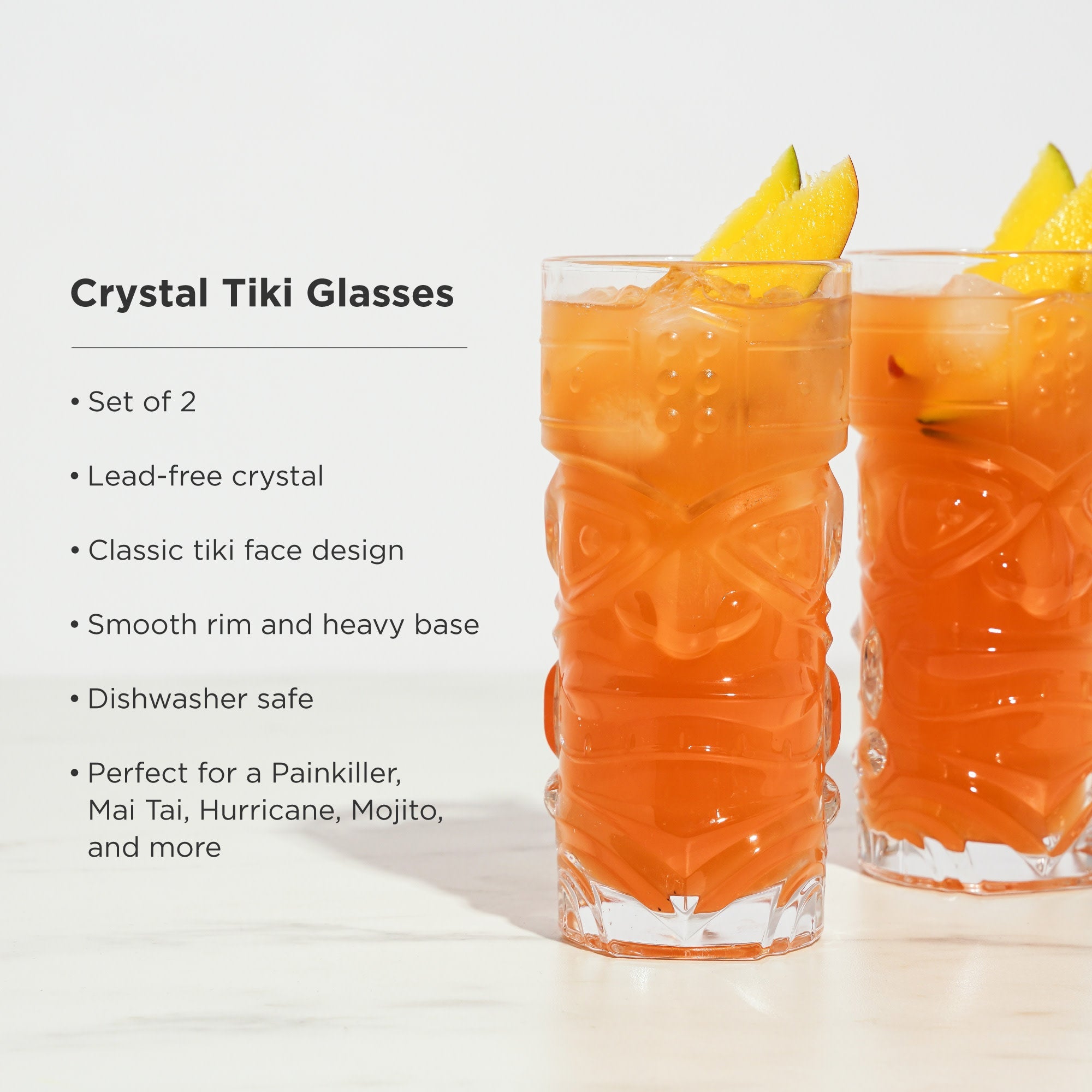 Pacific Crystal Tiki Glasses