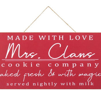 Mrs. Claus Cookie Company Sign