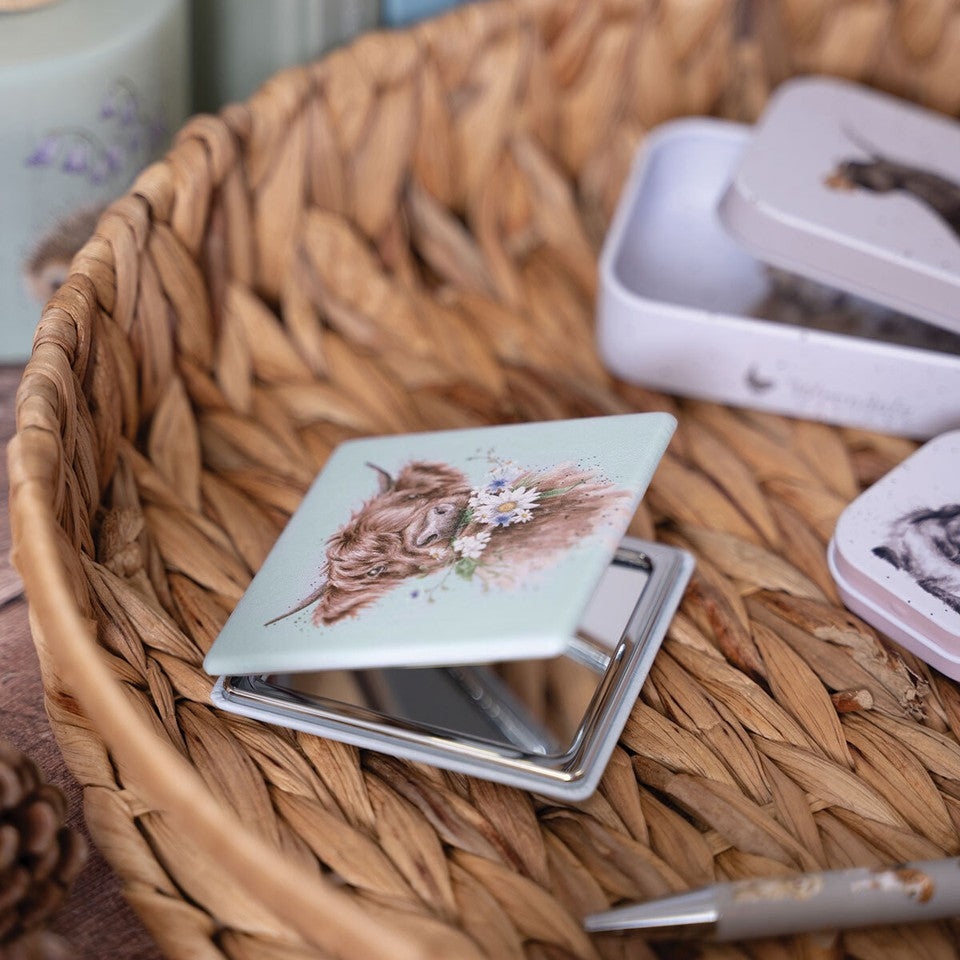 Wrendale Compact Mirror - 'Daisy Coo'