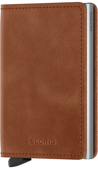 Secrid Slimwallet - Vintage Cognac Silver