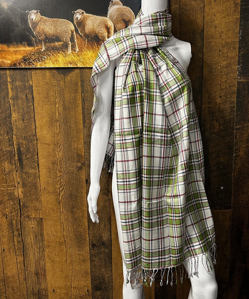 Chardonnay Tartan Viscose Scarf